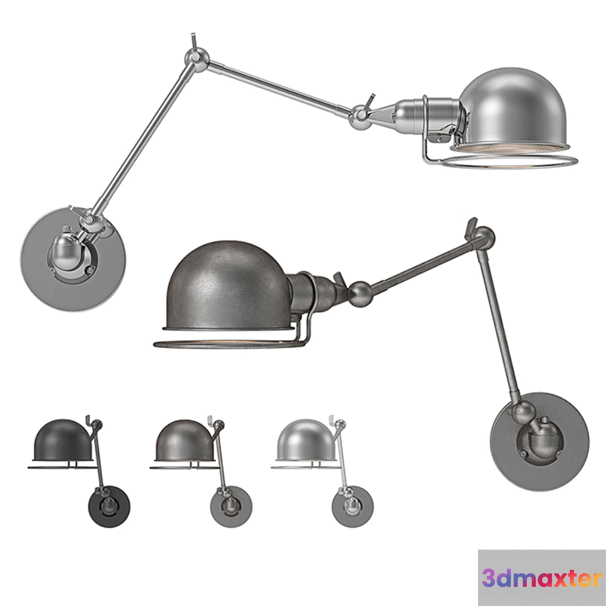 1341974 - RH - Atelier Swing-Arm Wall Sconce 3D Max