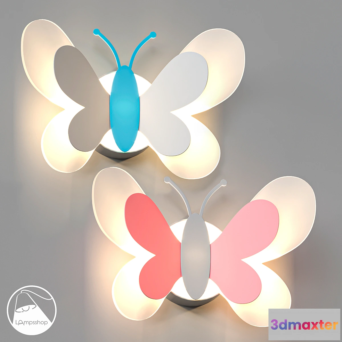 1344889 - LampsShop.ru CB7005 Sconce Butterfly 3D Max