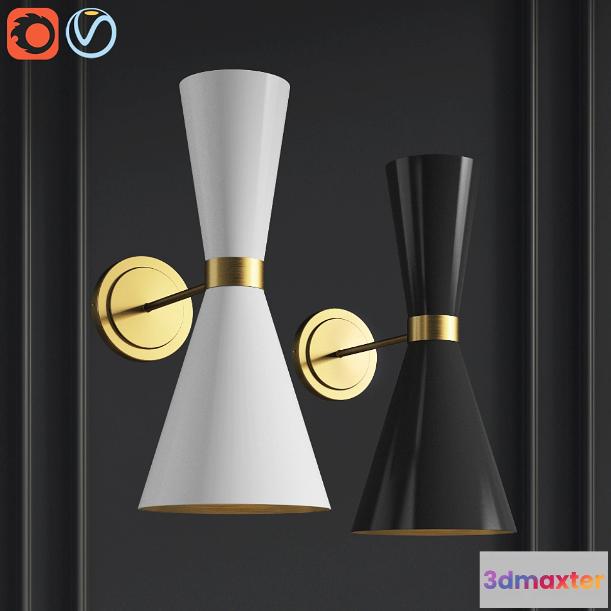 1346509 - Sconce Delightfull Cairo Bra Wall Light 3D Max