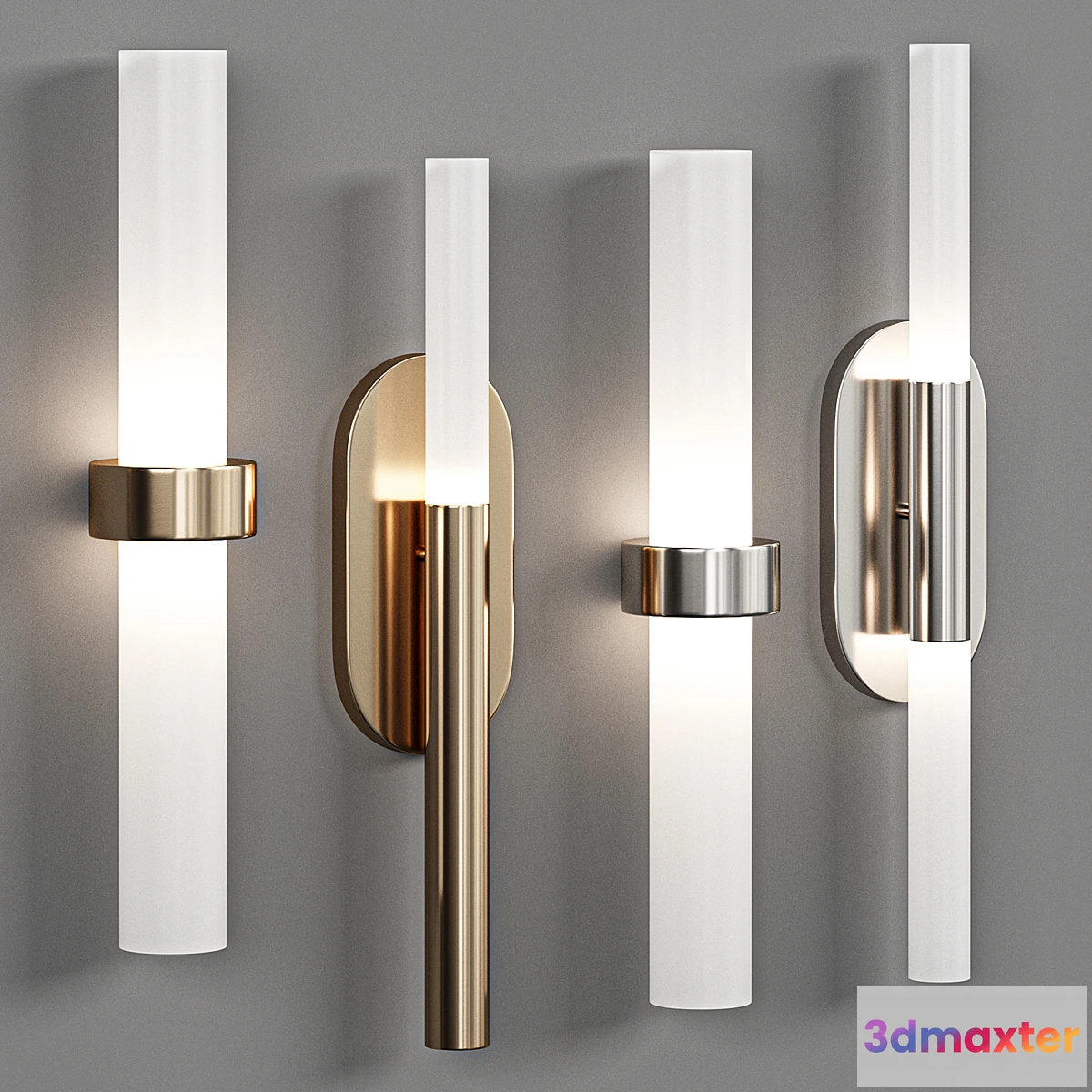 1348084 - Rousseau Medium Vanity Sconce - No.2 3D Max