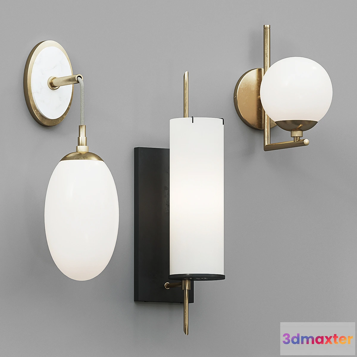 1351642 - Arteriors sconce set 2 3D Max