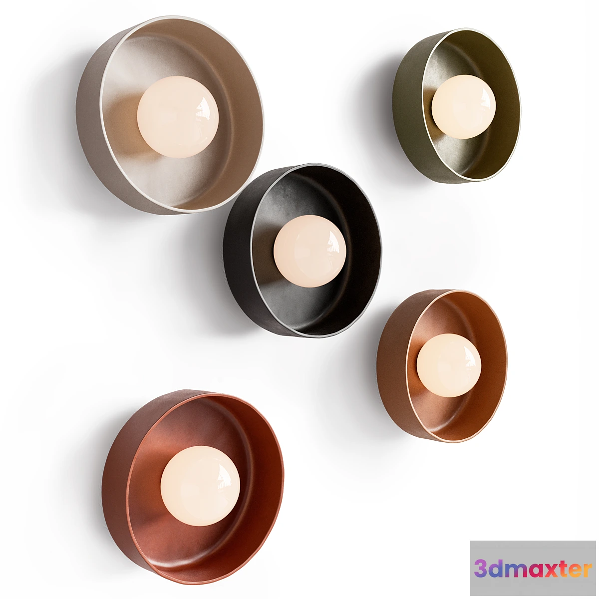 1354911 - Ceramic Disc Orb Surface Mount - No.2 3D Max