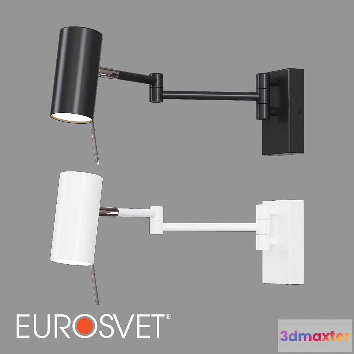 1354987 - OM Wall lamp with swivel diffuser Eurosvet 20166_1 Lank 3D Max