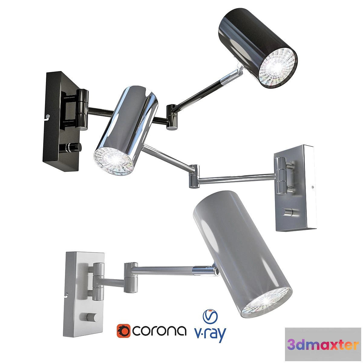 1396114 - Wall lamp model TORINO from Markslöjd Sweden. 3D Max