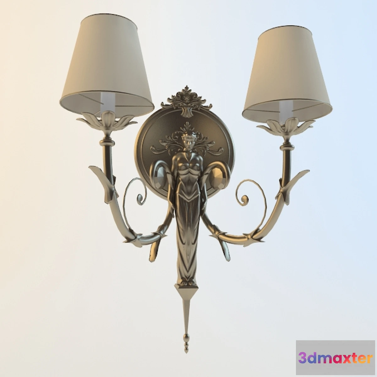 1396276 - Sconce with a girl 3D Max