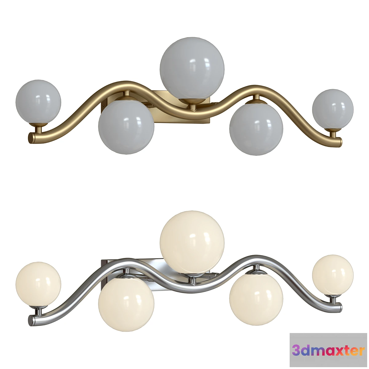 1400182 - Sconce Uva MOD059WL-05G and MOD059WL-05CH 3D Max