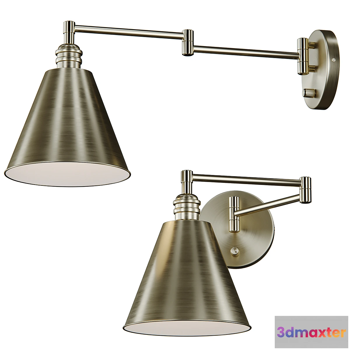 1404210 - Sconce Library - Horizontal swing arm by Maxim Lighting 3D Max
