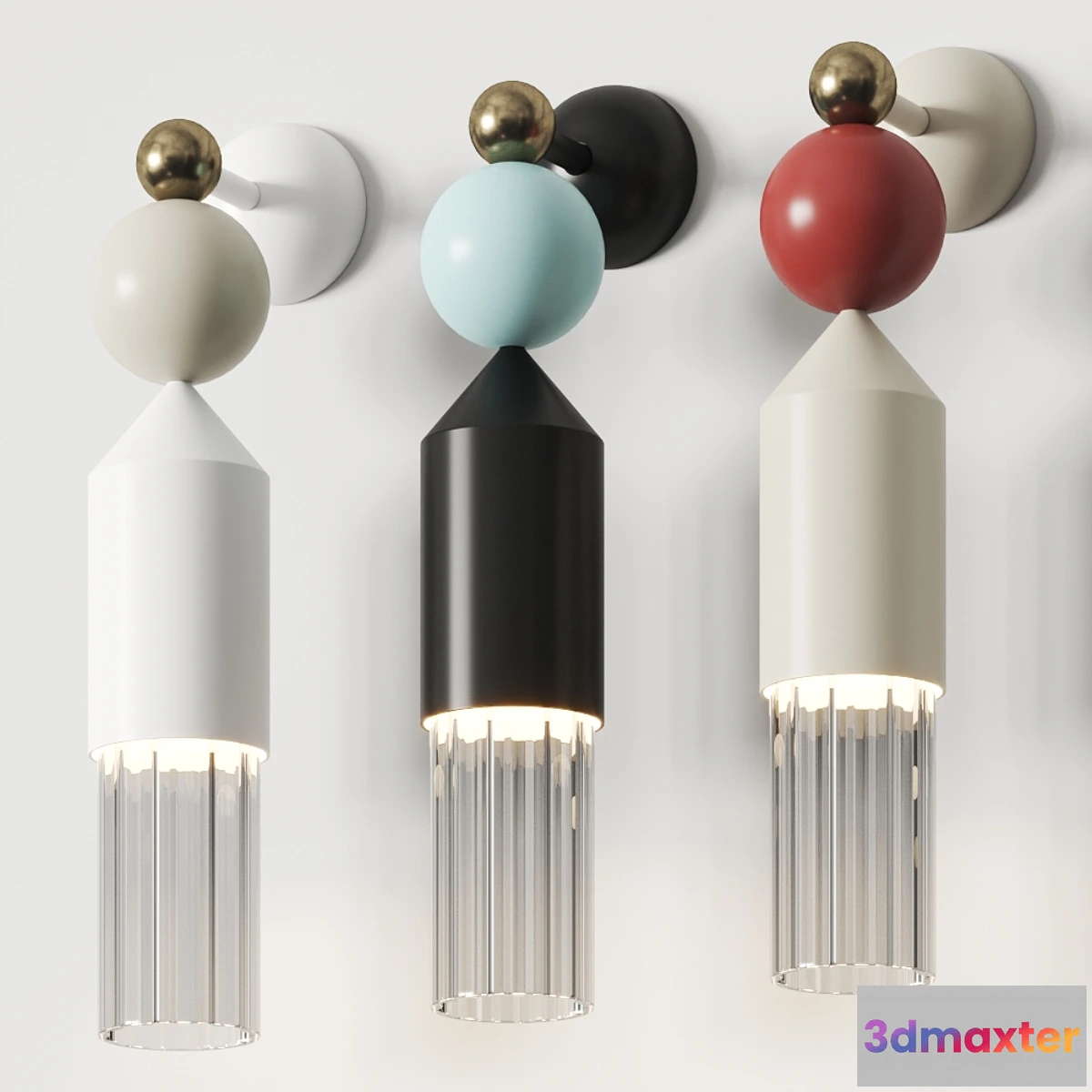 1408000 - Maseiro Nappe App N4 Wall Lamp 3D Max