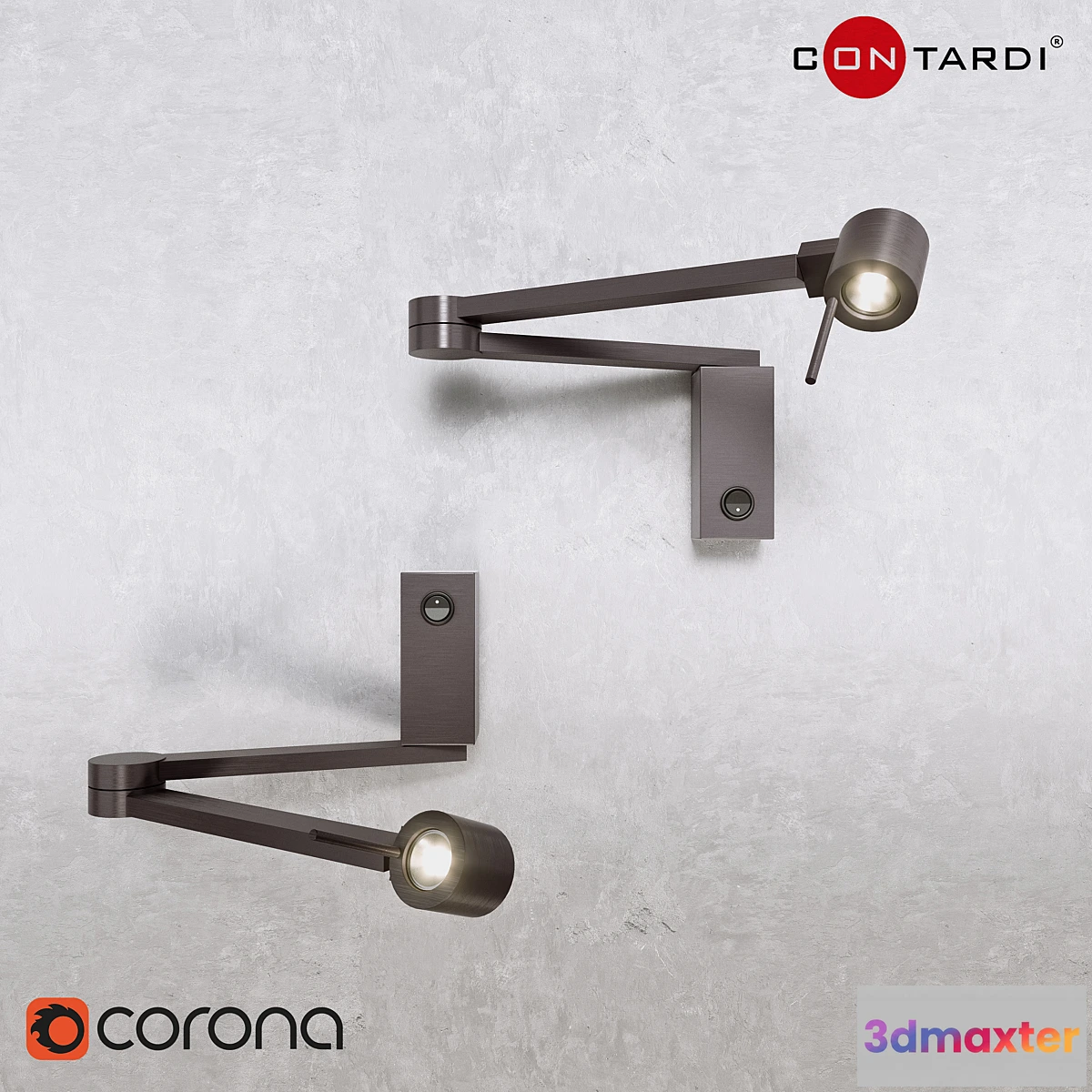 1408458 - Manhattan Lamp - Contardi (Rigged Model) 3D Max