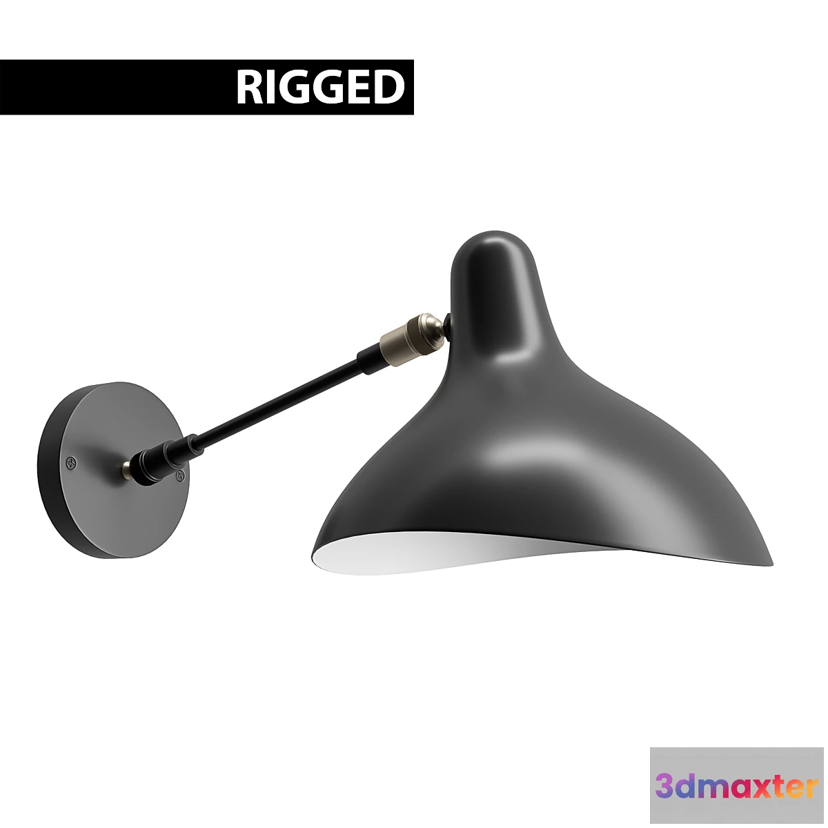 1412516 - DCW Editions Mantis BS5 Wall Lamp _ Rigged 3D Max