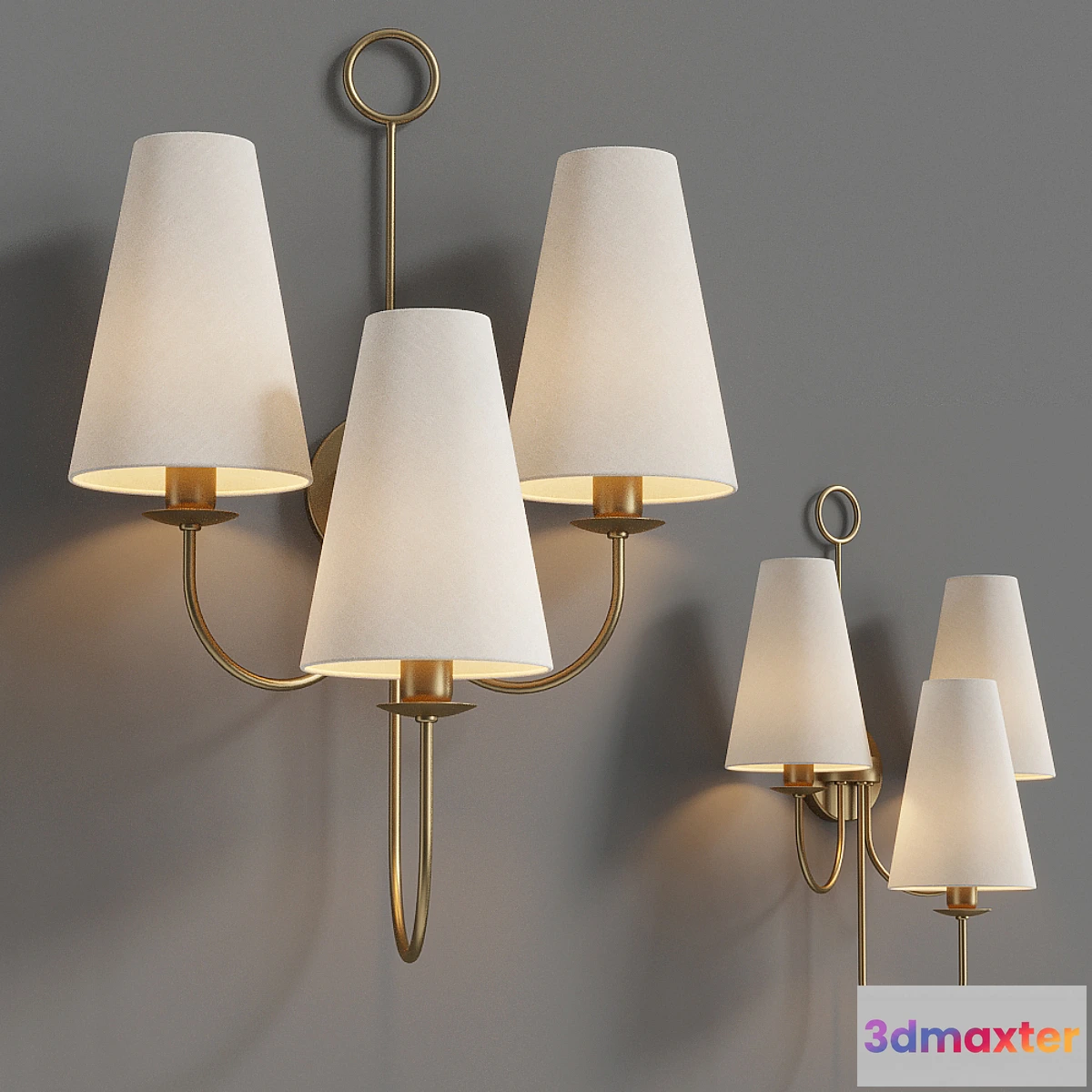 1414006 - Wall lamp Arteriors Home Toya Sconce 3D Max