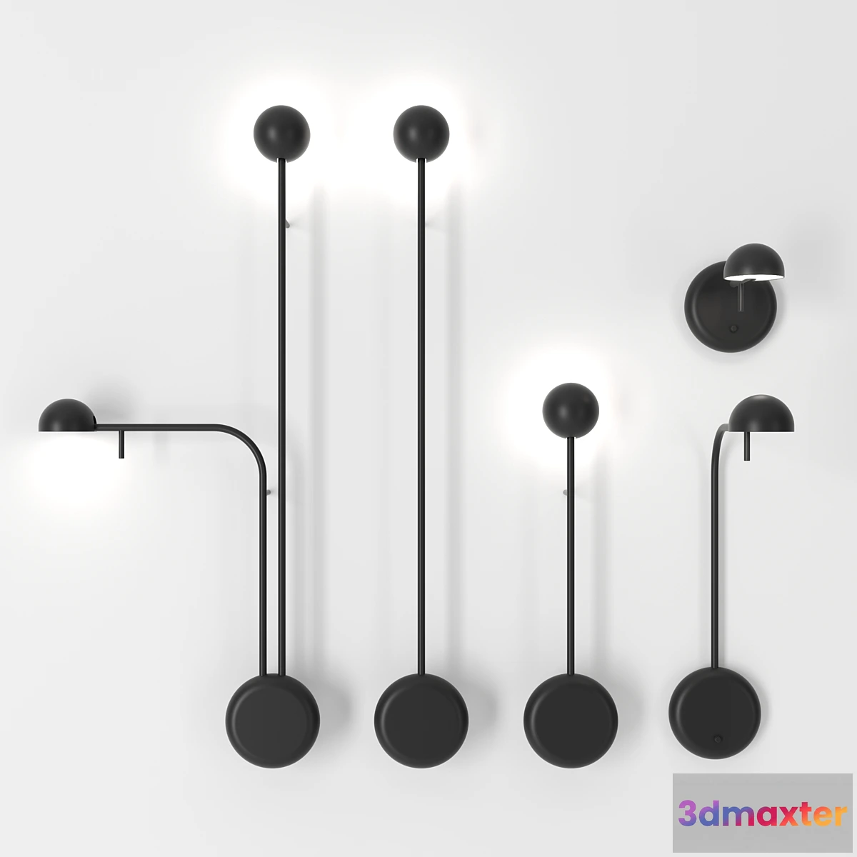 1414716 - Pin wall lamps by Vibia 3D Max