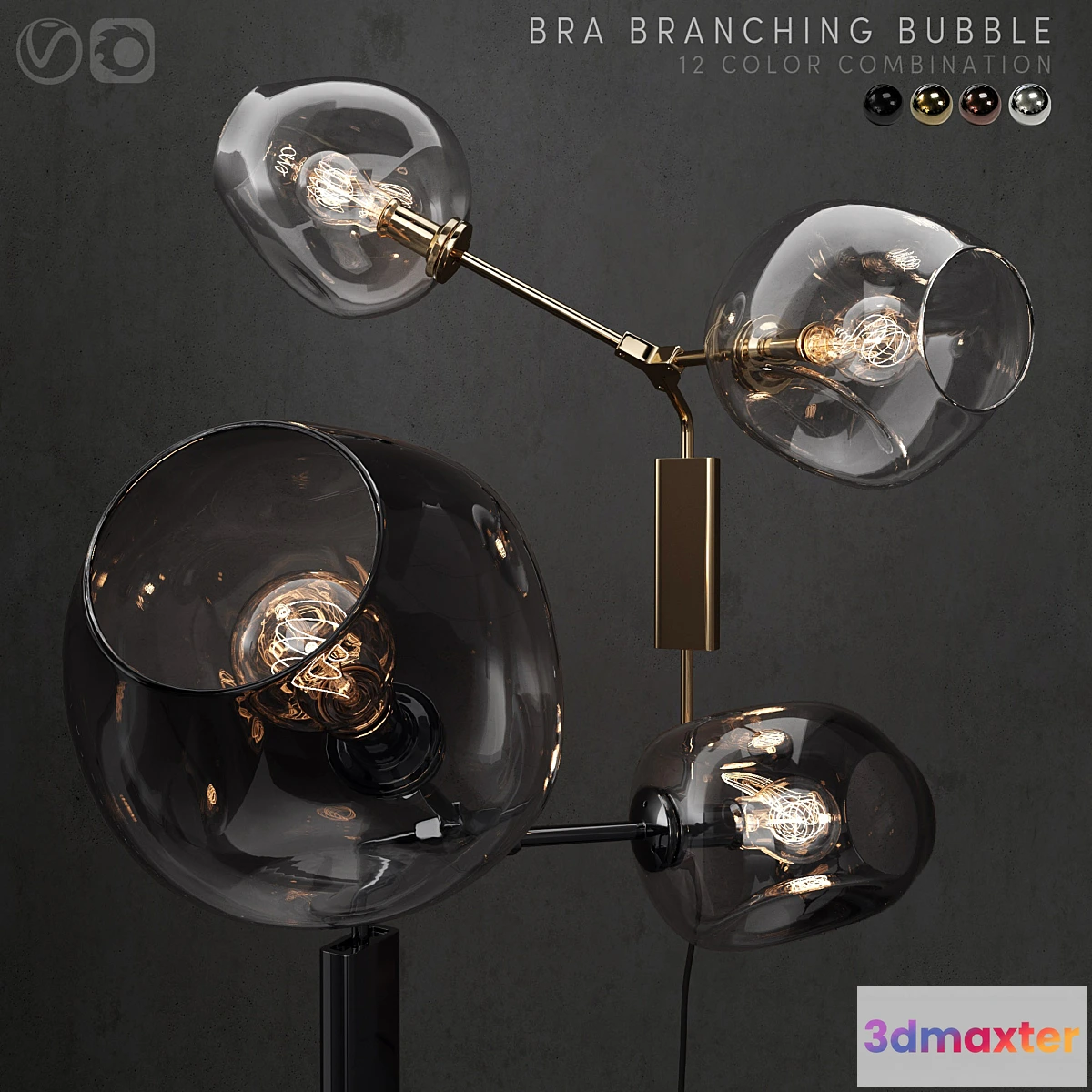 1416490 - Bra branching bubble 3D Max