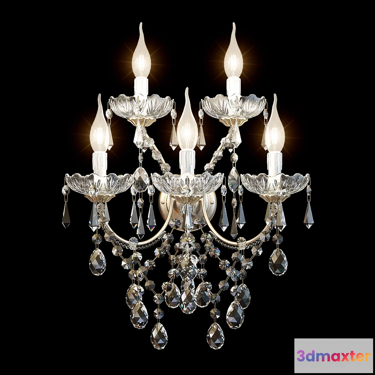 1416516 - BRA DUE EFFE MARIA TERESA 5 LIGHTS 3D Max