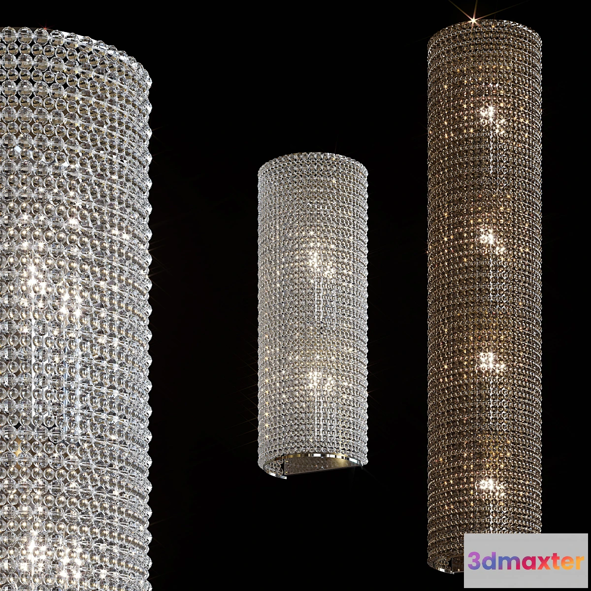 1420182 - Luxury Crystal Wall Lamp 3D Max