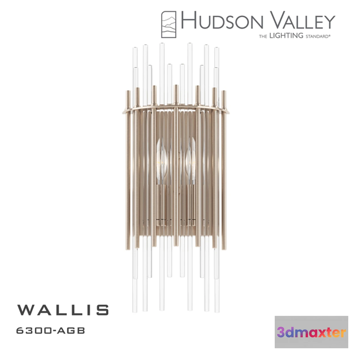 1420942 - Wall light WALLIS 6300-AGB 3D Max