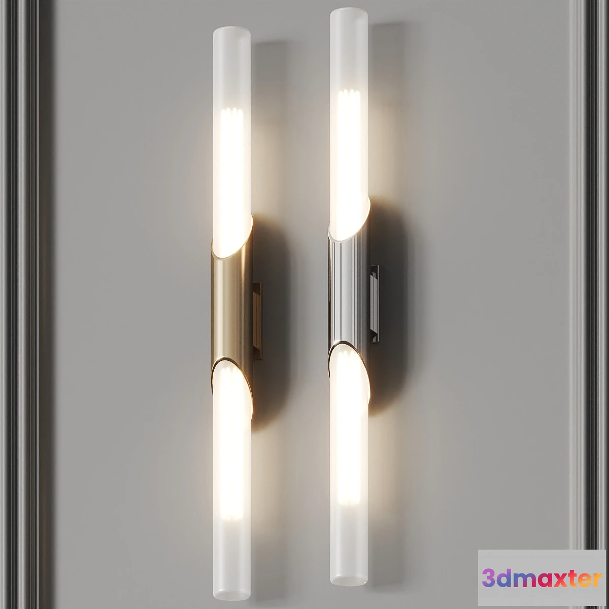 1422936 - Logan Ballwerg 2-Light Flush Mount Sconce 3D Max