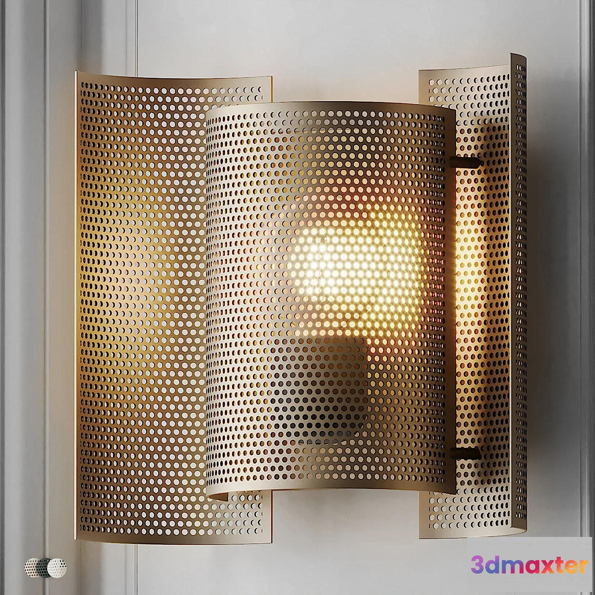 1426034 - Butterfly Perforated Wall Lamp by Northern 3D Max
