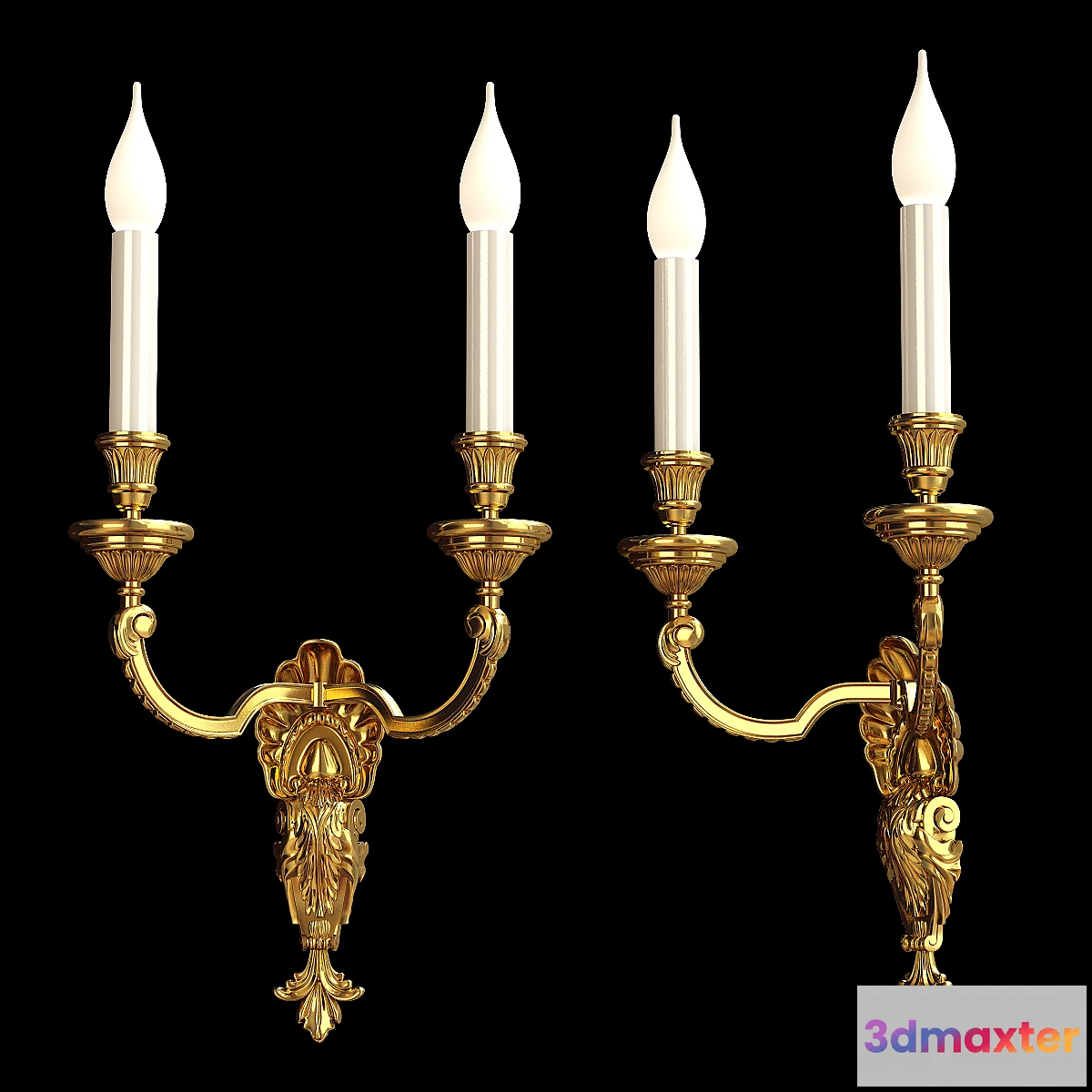 1428508 - Antique French Wall Lamp 3D Max