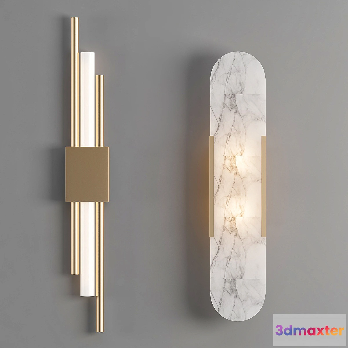 1432442 - Vb sconce 3 Set 3D Max