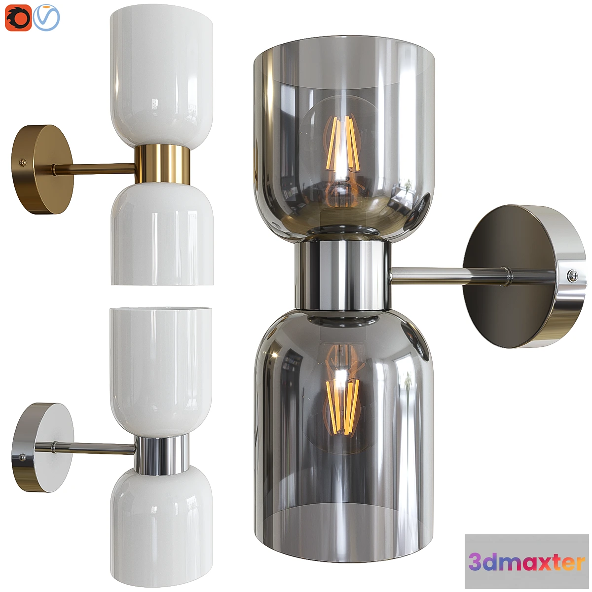 1433612 - Wall lamp Freya Savia 3D Max