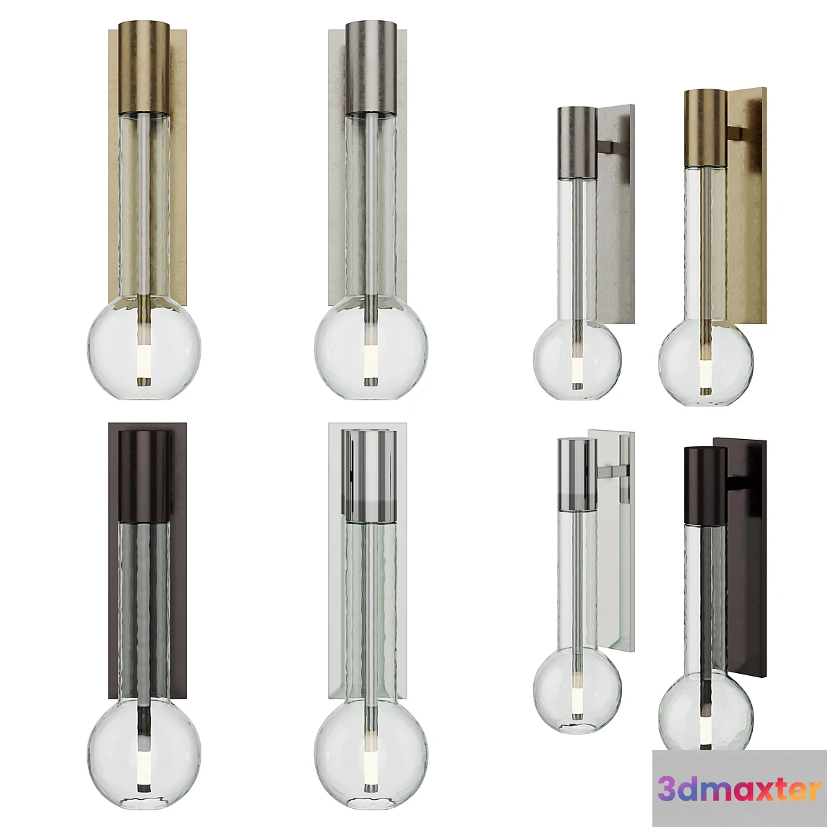 1433834 - Nye Small Bracketed Sconce 3D Max