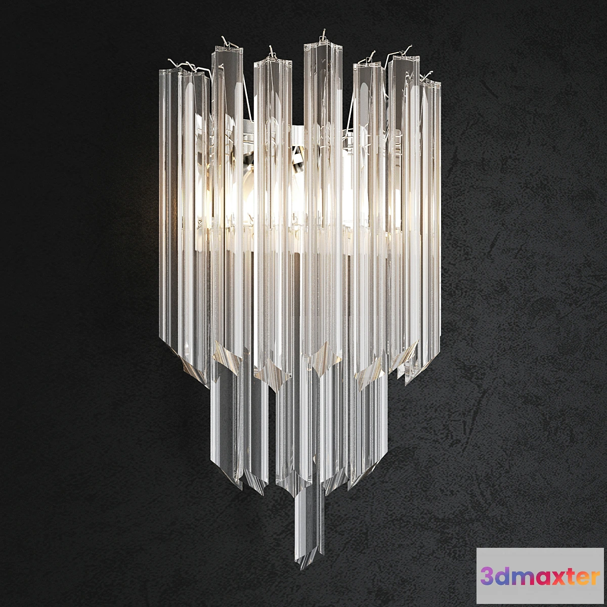 1438332 - BELLA FIGURA WATERFALL 2 WALL LIGHT WL411-2 3D Max