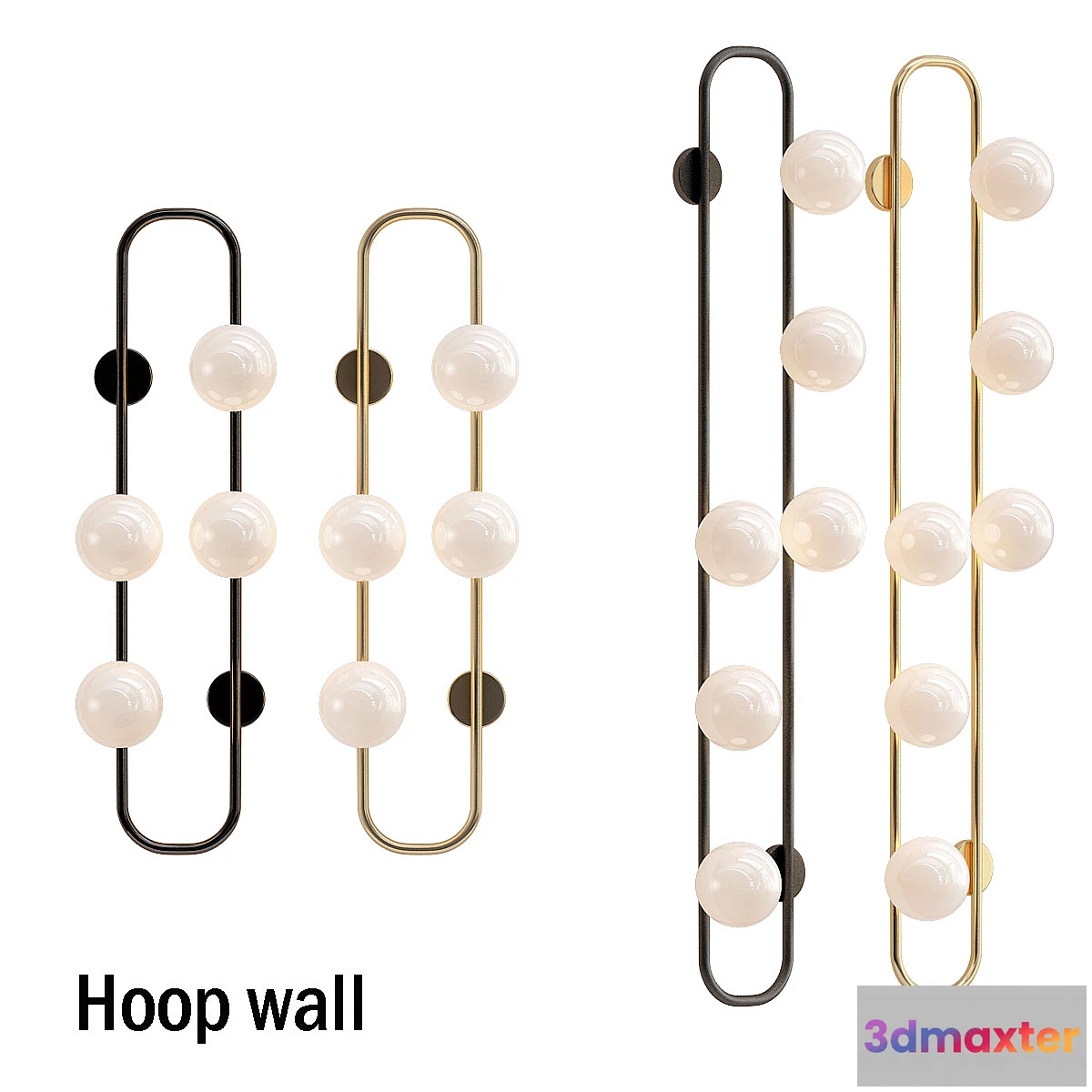 1439450 - Hoop wall lamp 3D Max