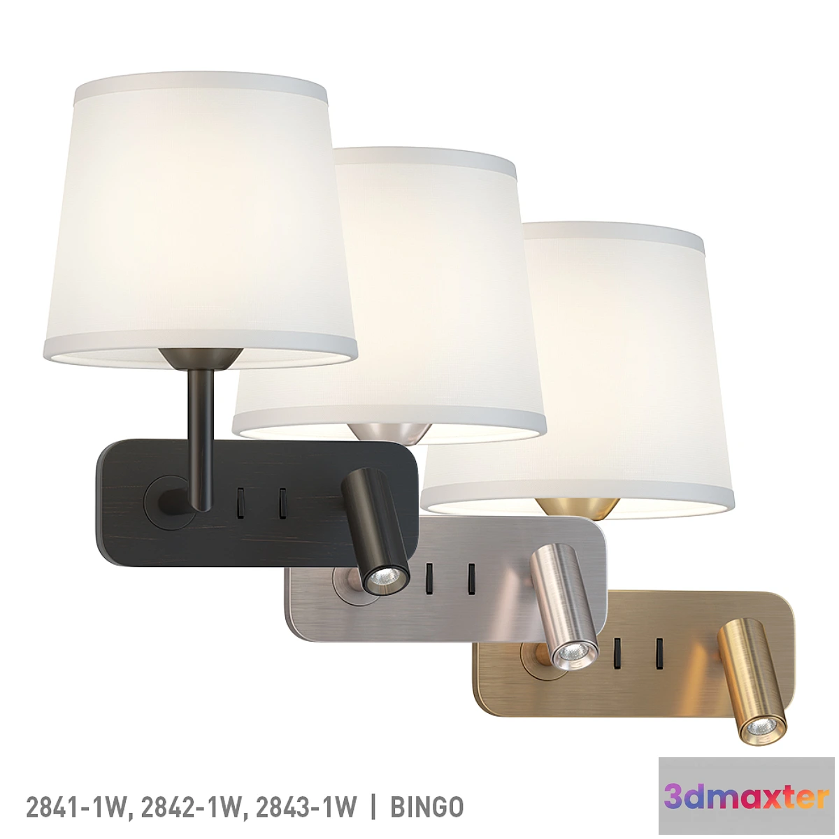 1440560 - Favorite 2841-1W 2842-1W 2843-1W 3D Max