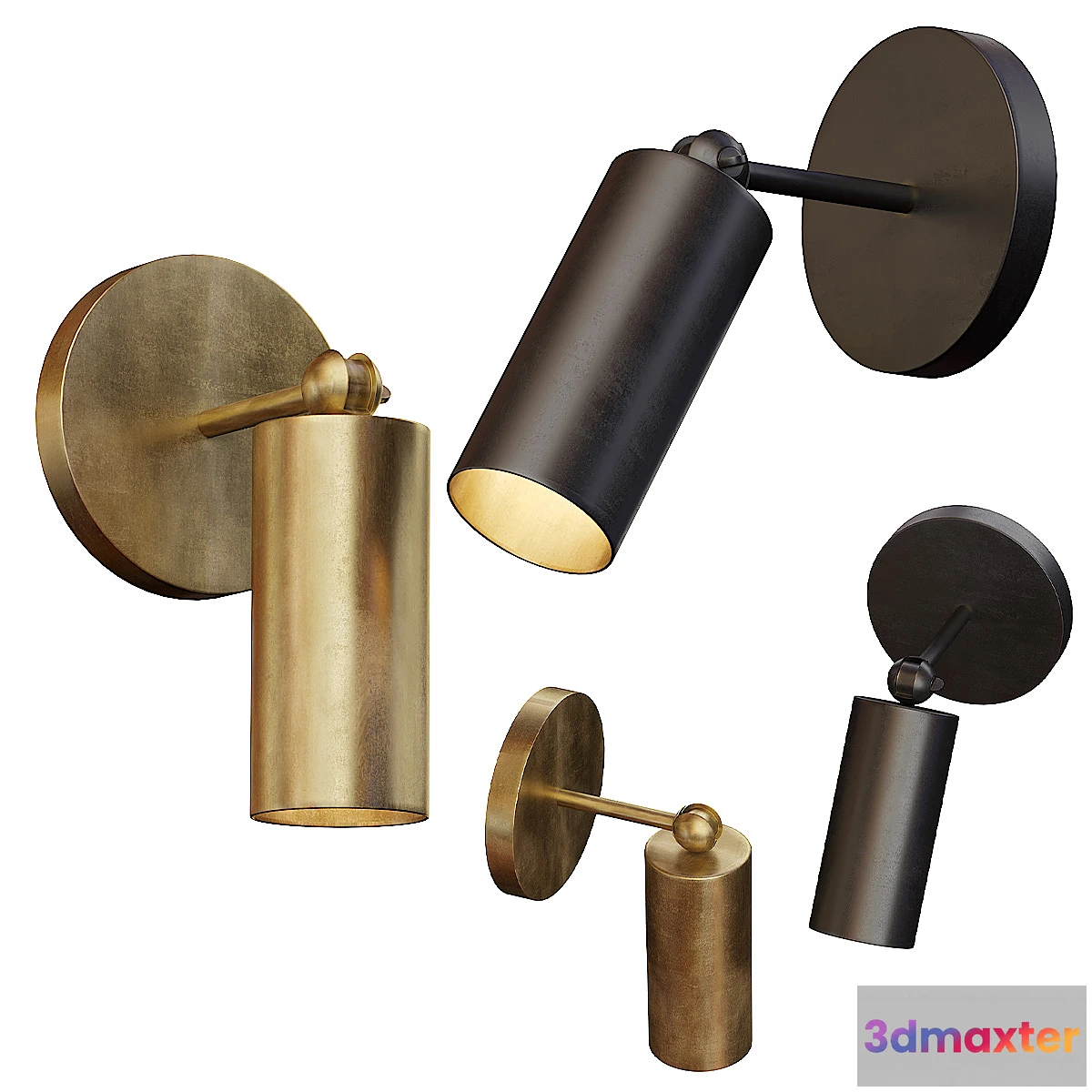 1441782 - Bra CYLINDER SCONCE Designed by Apparatus Studio 3D Max