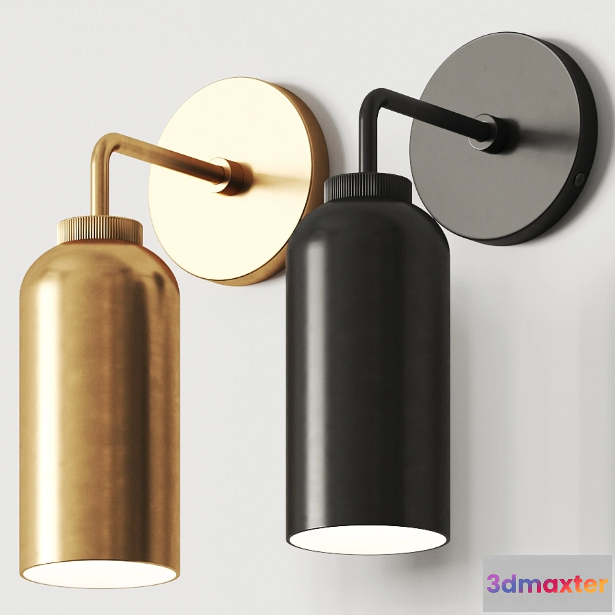 1442106 - Pottery Barn Walker Cylinder Single Sconce 3D Max