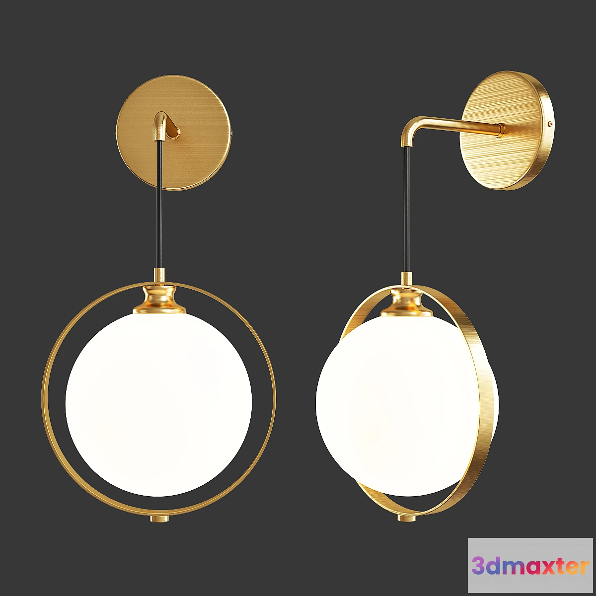 1442610 - Pioneer brass ball 3D Max