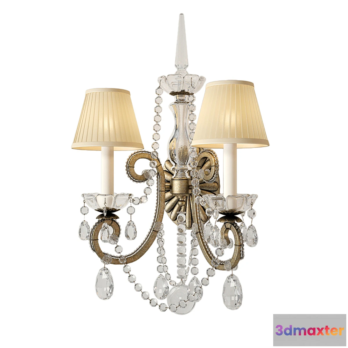 1443380 - Ralph Lauren Adrianna double sconce RL2231ASL-S 3D Max