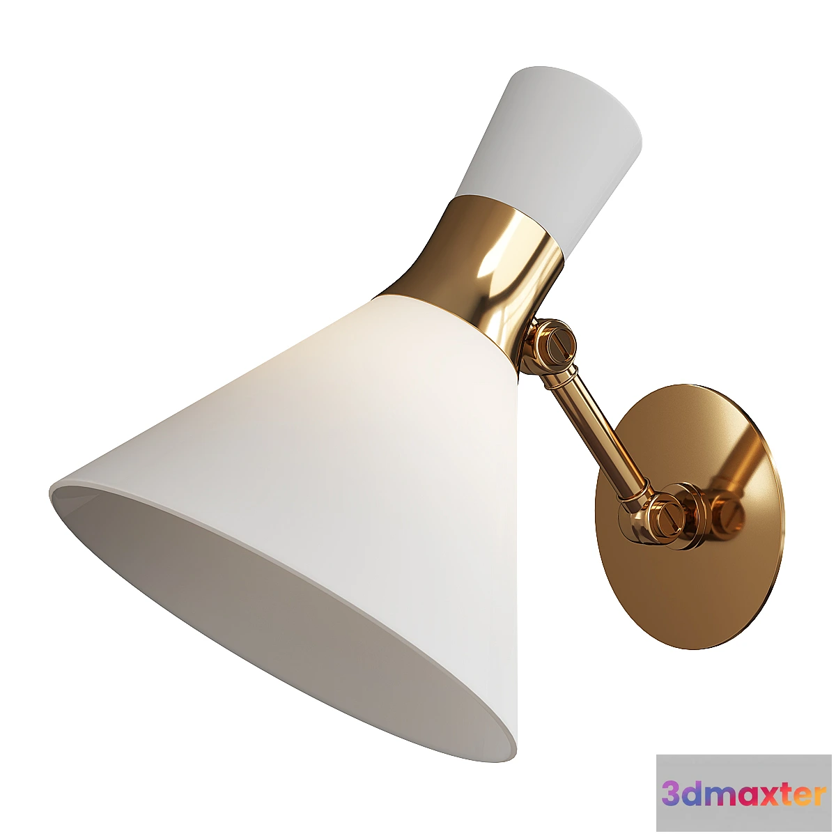 1445670 - Liam small articulating sconce 3D Max