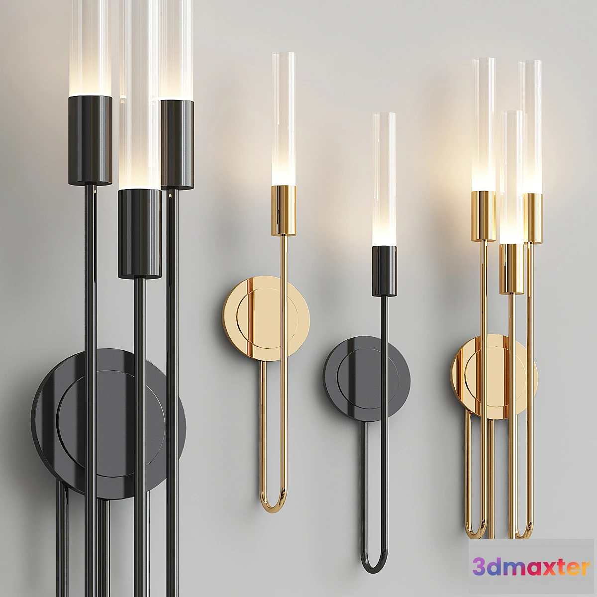 1447244 - Gala wall lamp collection 3D Max