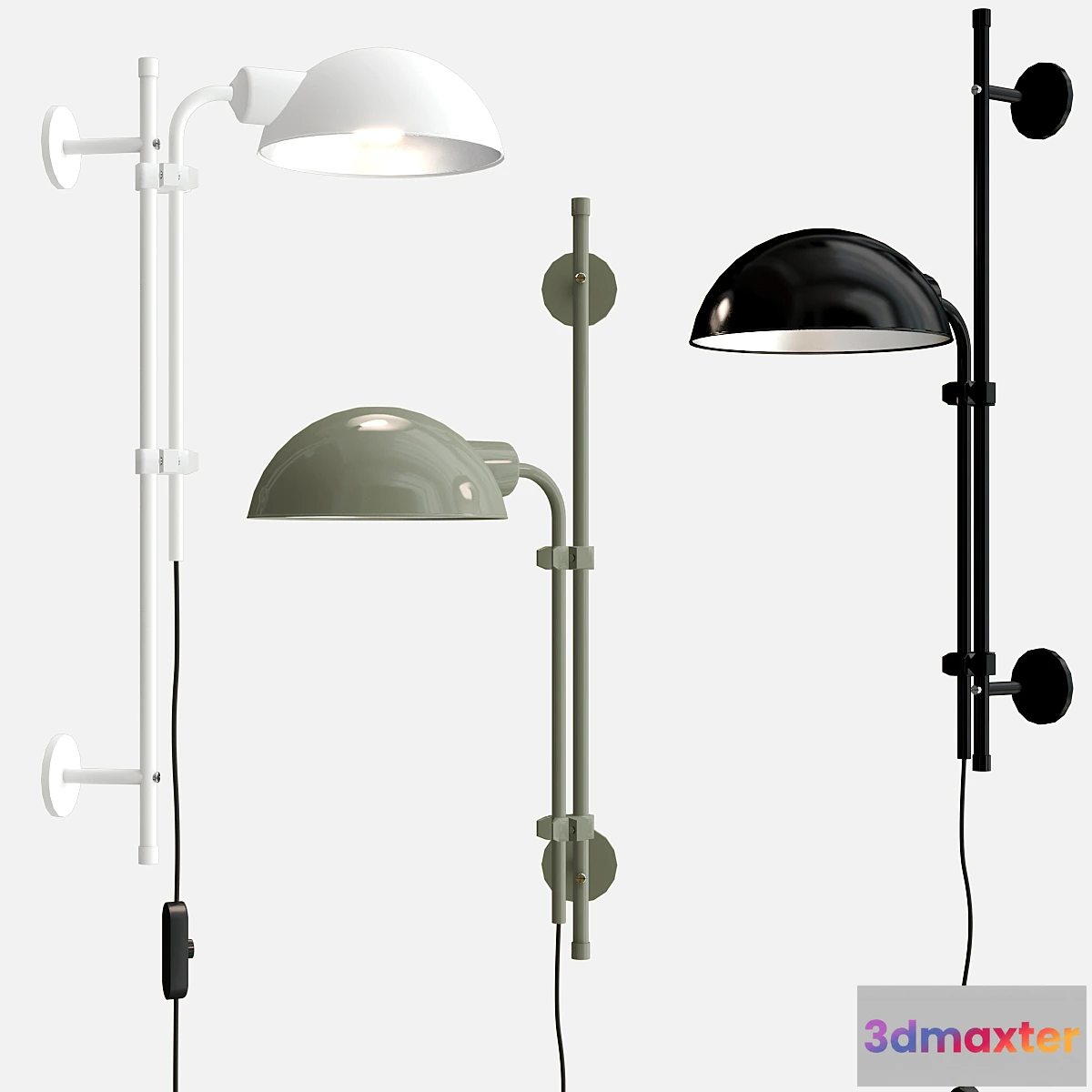 1448026 - FUNICULI PLUG-IN WALL LIGHT 3D Max