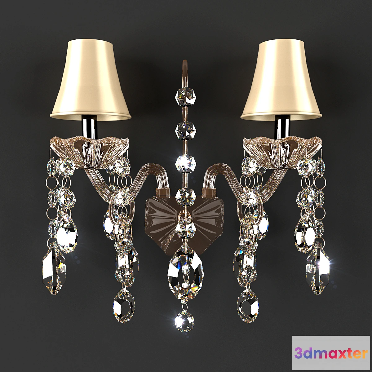 1450508 - Sconces CRYSTAL LUX SIENA AP2 3D Max