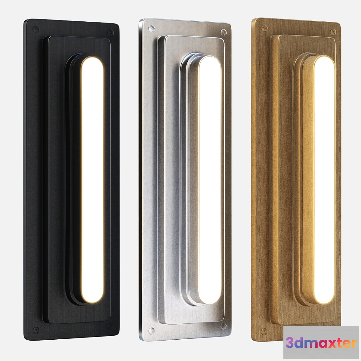 1452118 - Ander Metallic Wall Lamp _ Modern wall metallic light 3D Max