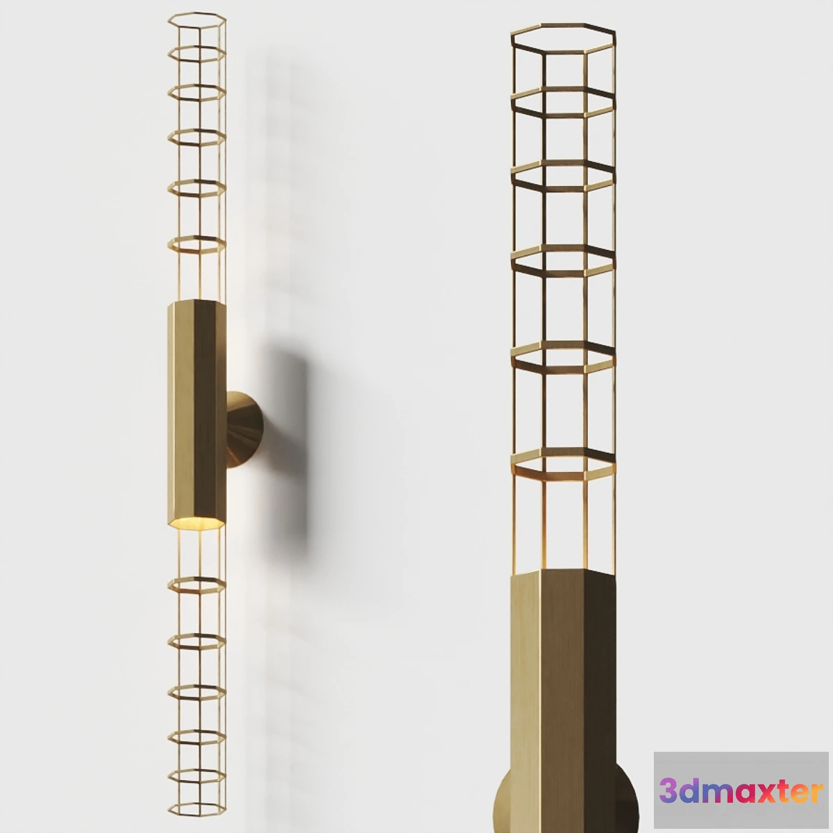 1454988 - Hubble Palomar Wall Lamp Baxter 3D Max