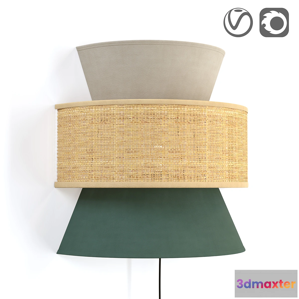1455738 - Raffia lamp Dolkie 3D Max