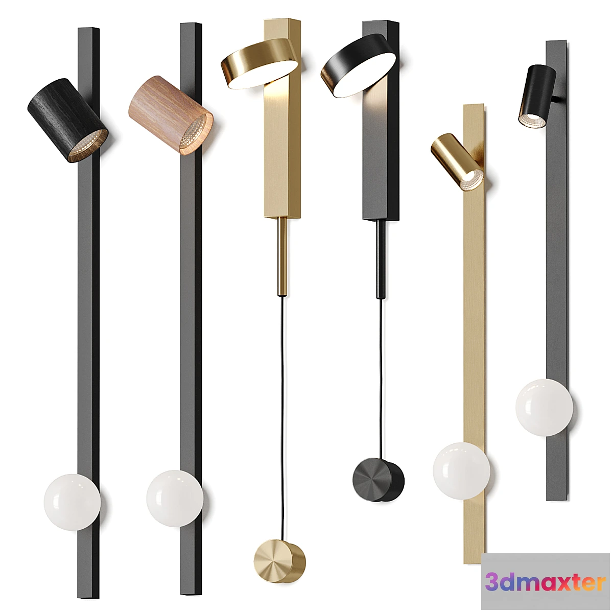 1456172 - Lampatron Wall Lamps Collection 3D Max