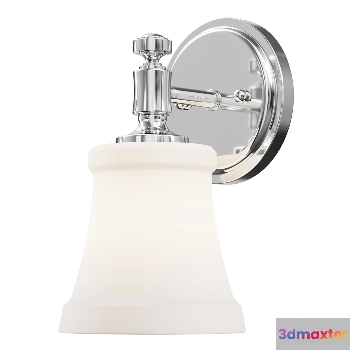 1456462 - Sconce Mercer White Glass Bath Sconce wall lamp 3D Max