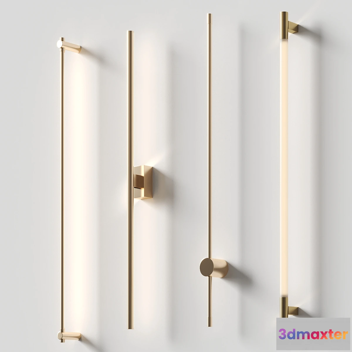 1457442 - Minimalistic wall lamps set 3D Max