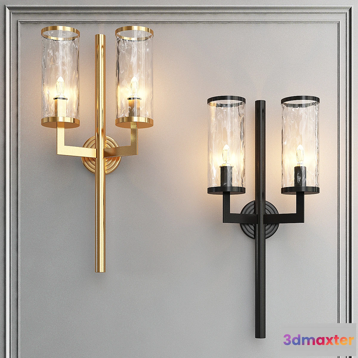 1460332 - Liaison double arm sconce 3D Max