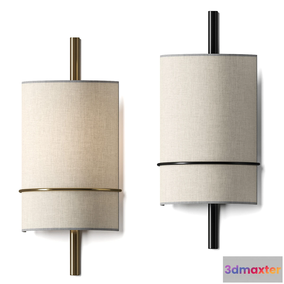 1460446 - West Elm Shaw Sconce Wall Lamp 3D Max