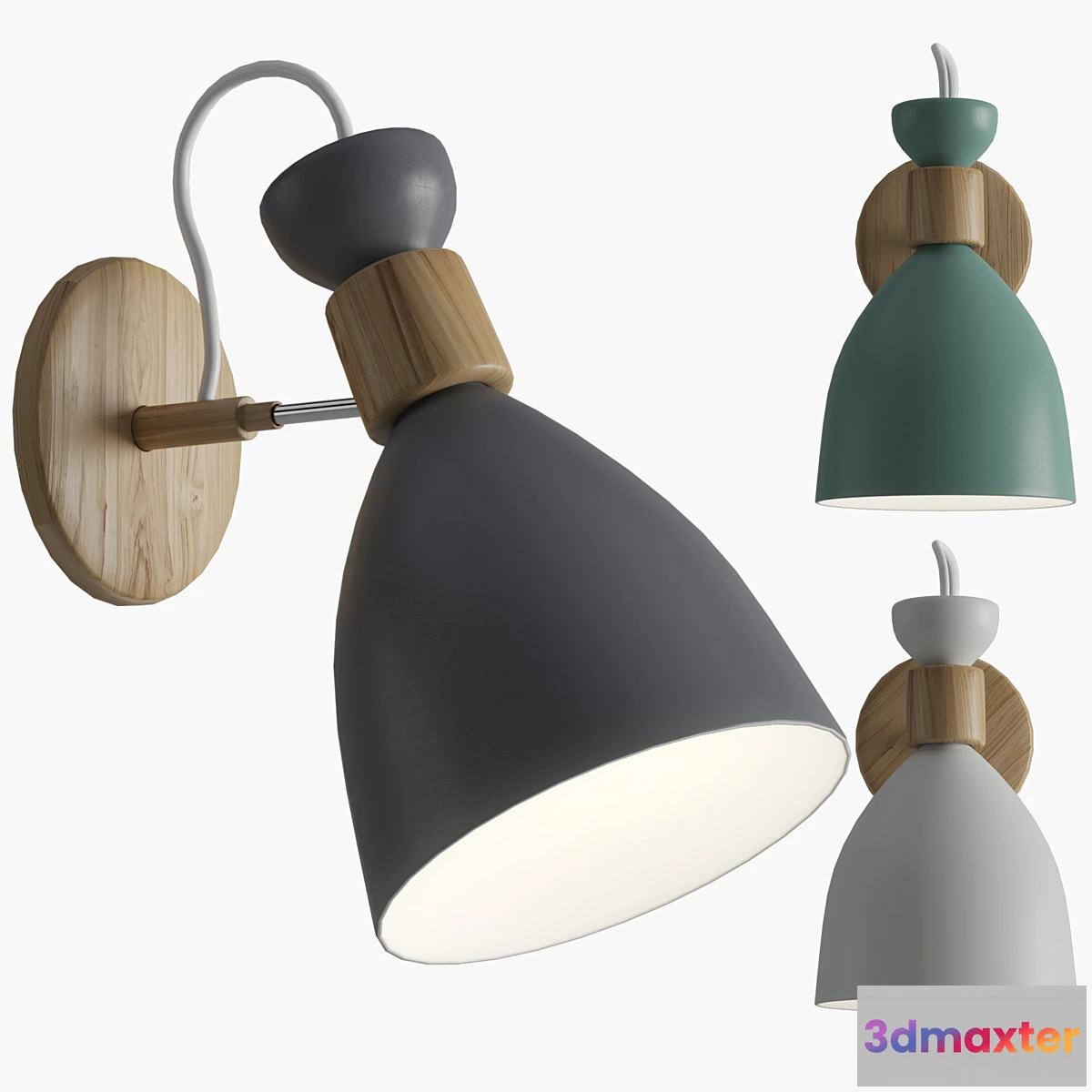 1462974 - Ranuuki Scandi Pastel Wall Lamp 3D Max