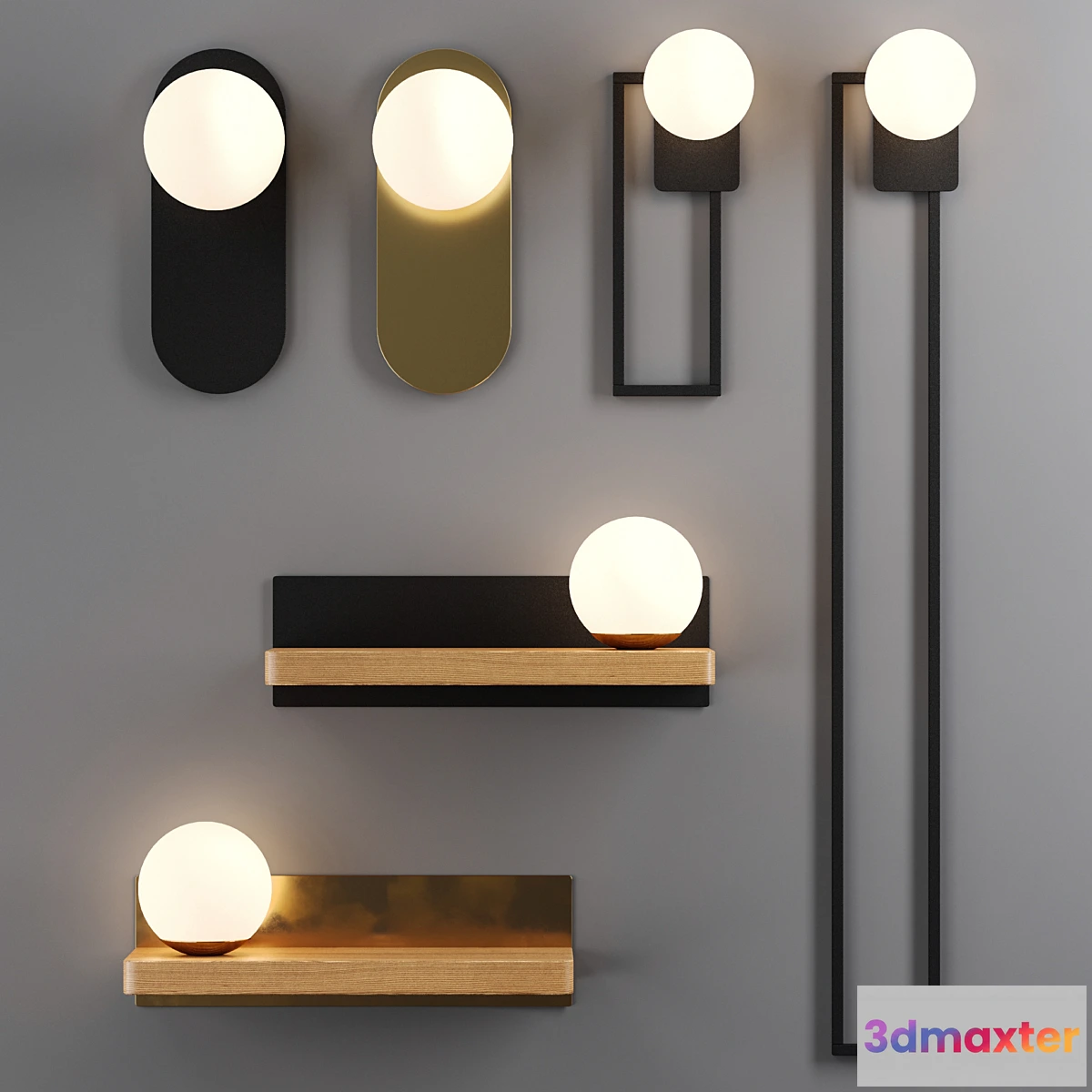 1463334 - Lampatron wall light collection  Fast Tidi Sian 3D Max