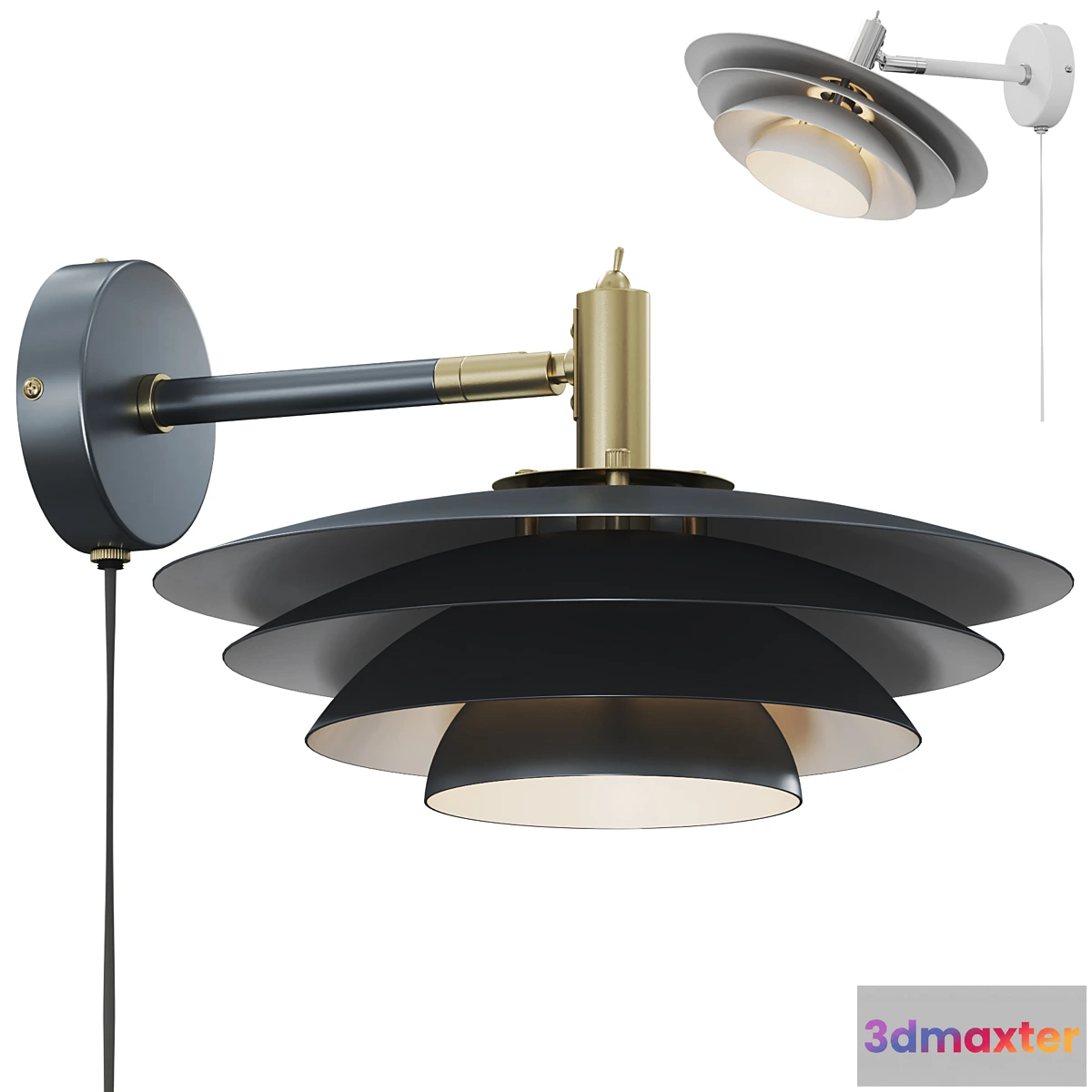 1465282 - Nordlux - Bretagne Sconce 3D Max