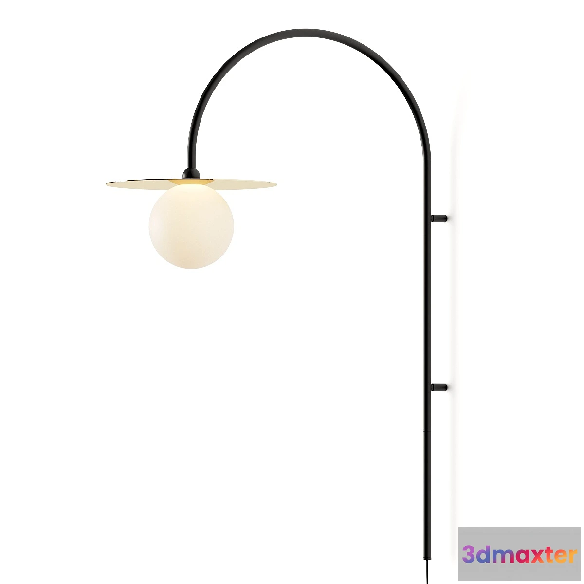 1467216 - Rose and Gray Arch Wall Lamp 3D Max