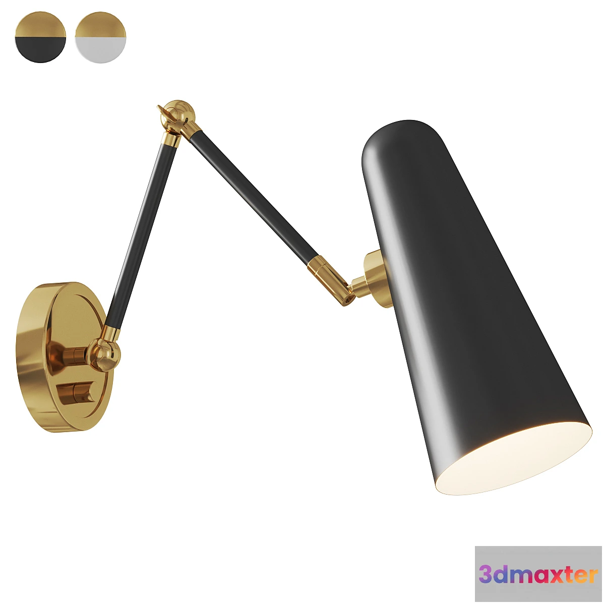 1468202 - Matteo Lighting - Blink Swing Arm Sconce 3D Max